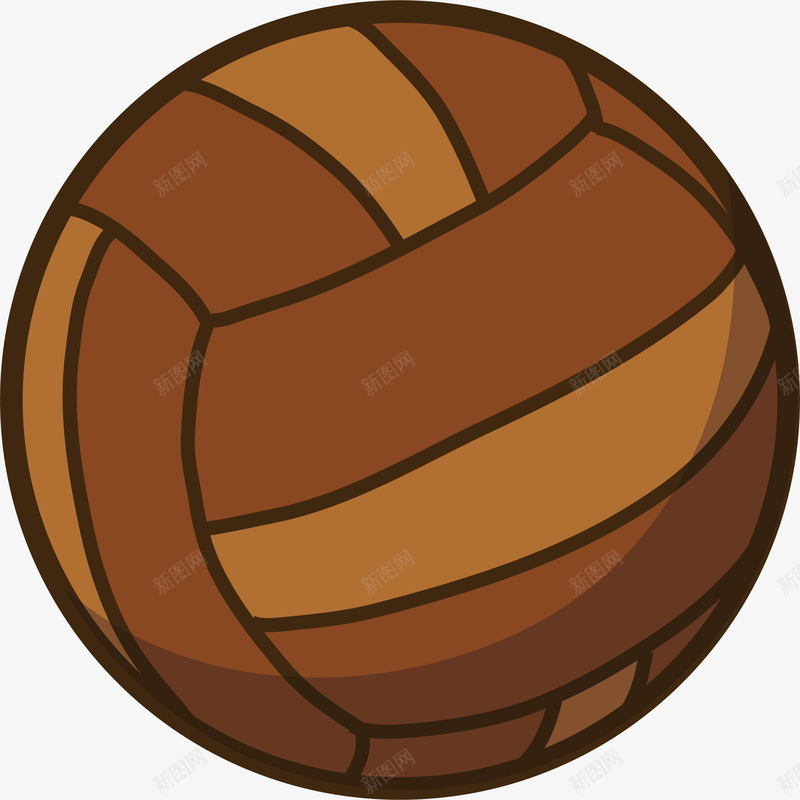 手绘棕色足球图标png_新图网 https://ixintu.com 世界杯 体育 口哨 大球 奖杯 手绘棕色足球 比赛 球员 球衣 竞赛 运动