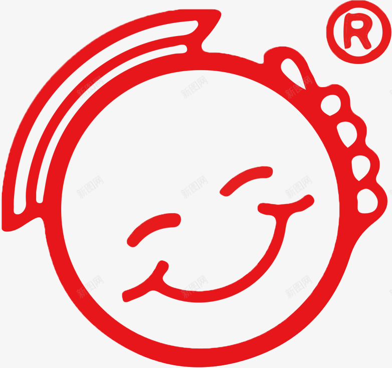红色笑脸剪纸效果png免抠素材_新图网 https://ixintu.com 剪纸 效果 笑脸 红色