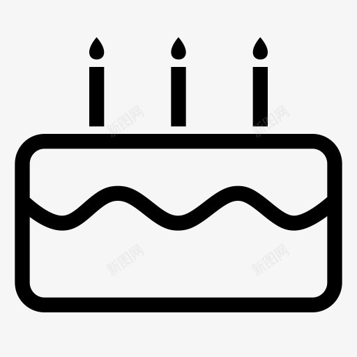 生日快乐蛋糕蜡烛甜点食品概述方图标png_新图网 https://ixintu.com Birthday cake candle dessert food outline party stroke sweet 方 概述 甜 甜点 生日快乐 脑卒中 蛋糕 蜡烛 食品
