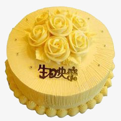 生日蛋糕生日快乐花朵素材