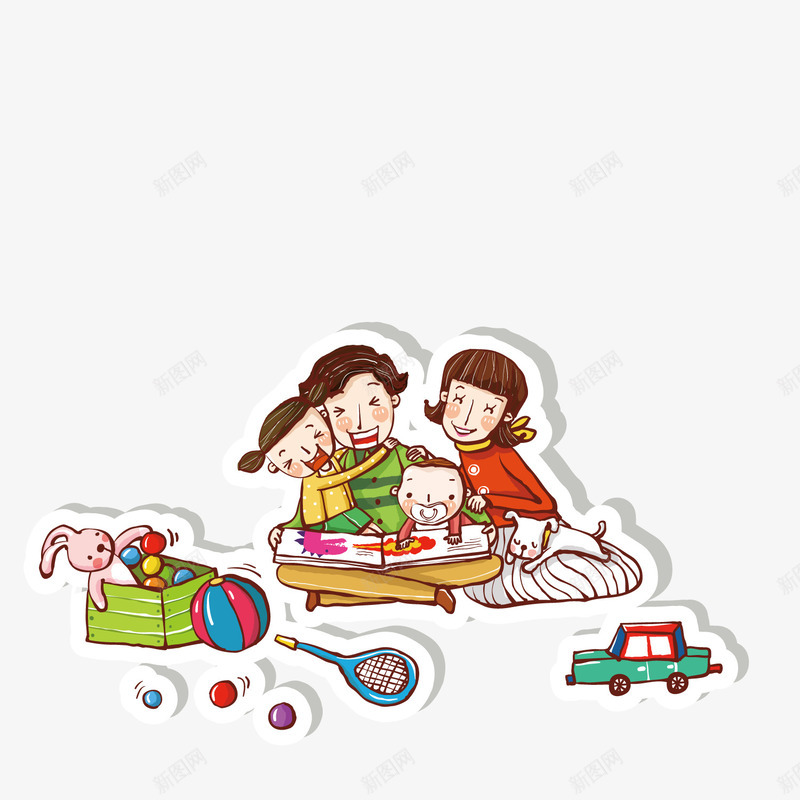 陪孩子玩耍的父母png免抠素材_新图网 https://ixintu.com 孩子 父母 玩耍