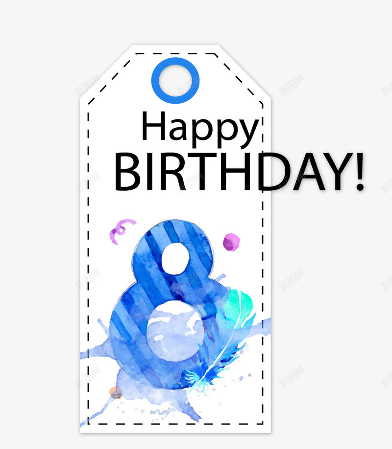 数字8吊牌图标png_新图网 https://ixintu.com 吊牌 吊牌元素 吊牌图标 数字8吊牌 生日吊牌 装饰吊牌