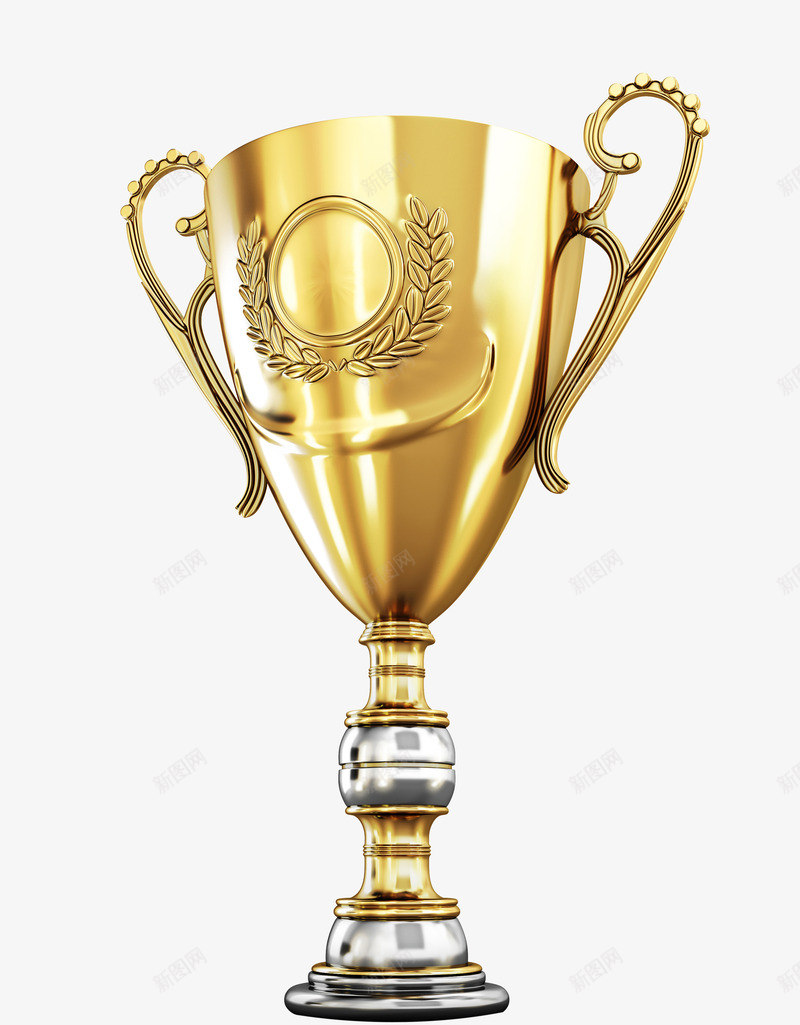 奖杯png免抠素材_新图网 https://ixintu.com 奖杯 金黄色 高档