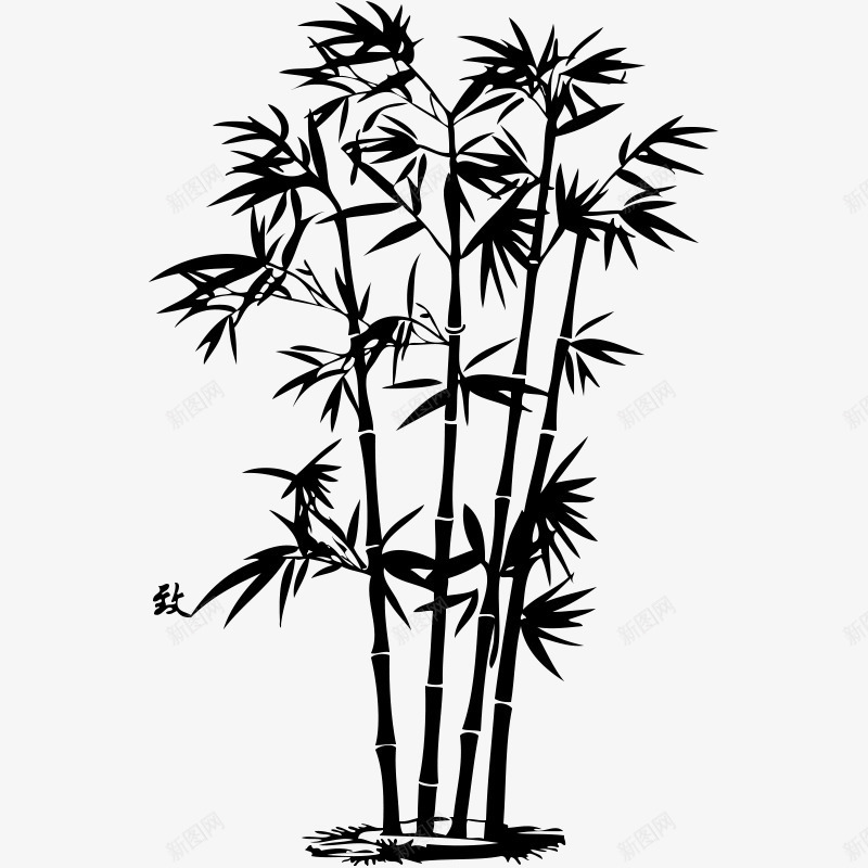 竹子自然png免抠素材_新图网 https://ixintu.com 植物 环保 竹叶 竹子 自然