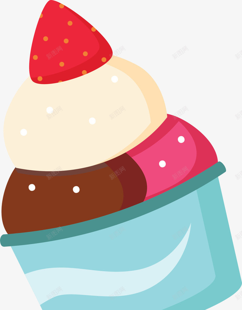 彩色卡通美味甜筒png免抠素材_新图网 https://ixintu.com 517 吃货节 清凉夏日 甜食 美味甜筒 美食节 食品 餐饮