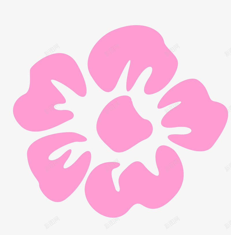 花朵png免抠素材_新图网 https://ixintu.com 剪影 剪纸 植物 粉色 花朵 花瓣 装饰素材