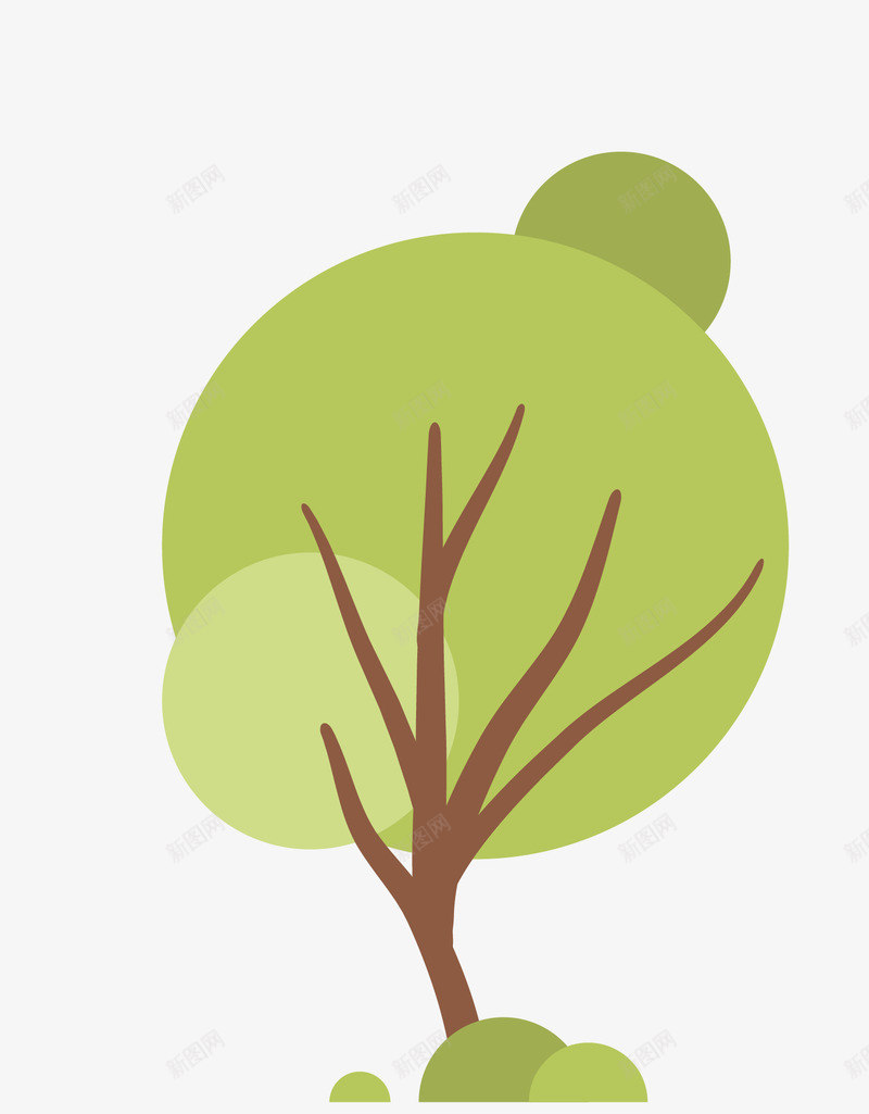 卡通扁平化绿色环保树png免抠素材_新图网 https://ixintu.com 卡通环保树 扁平化环保树 树 环保树 矢量环保树 绿色环保树