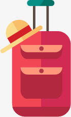 夏日元素矢量图ai免抠素材_新图网 https://ixintu.com 夏日 帽子 扁平化 旅行包 矢量图