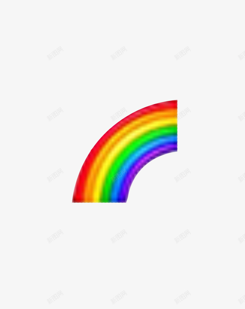 七色彩虹卡通图标png_新图网 https://ixintu.com 元素 卡通 图标 彩虹