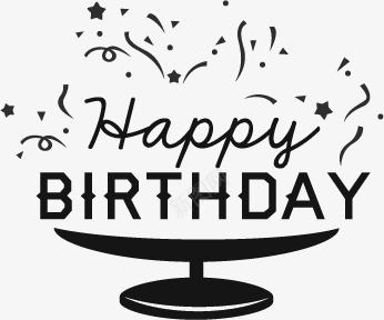 生日快乐艺术字png免抠素材_新图网 https://ixintu.com 平面设计 生日 生日快乐 生日蛋糕 艺术字