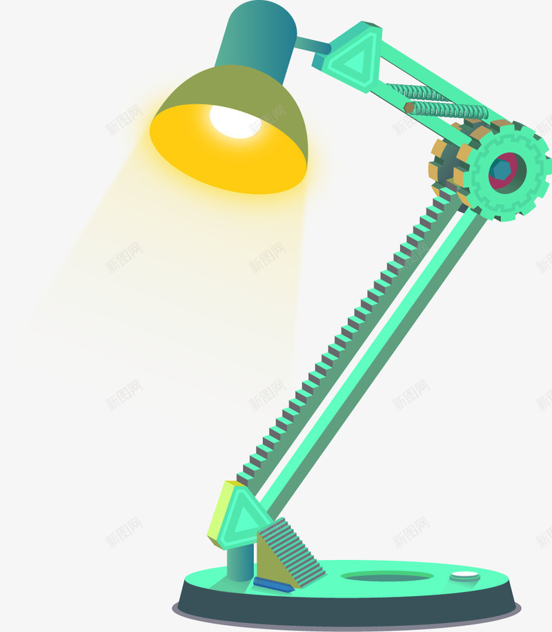 科技台灯png免抠素材_新图网 https://ixintu.com 台灯 灯 灯具 照明 齿轮