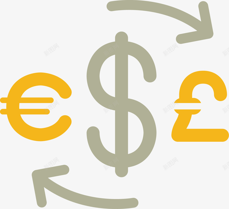 符号金融商务图标矢量图ai_新图网 https://ixintu.com 商务 图标 图标线性 彩色图标 箭头 金融商务图标 金融图标 金融图标设计 金融小图标 矢量图