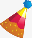 生日帽png免抠素材_新图网 https://ixintu.com 卡通生日帽 彩色帽子 手绘生日帽 混色生动涂鸦帽