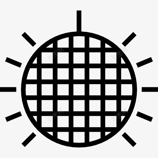 迪斯科球图标png_新图网 https://ixintu.com 俱乐部 派对 球镜 生日聚会 迪斯科球 迪斯科舞厅