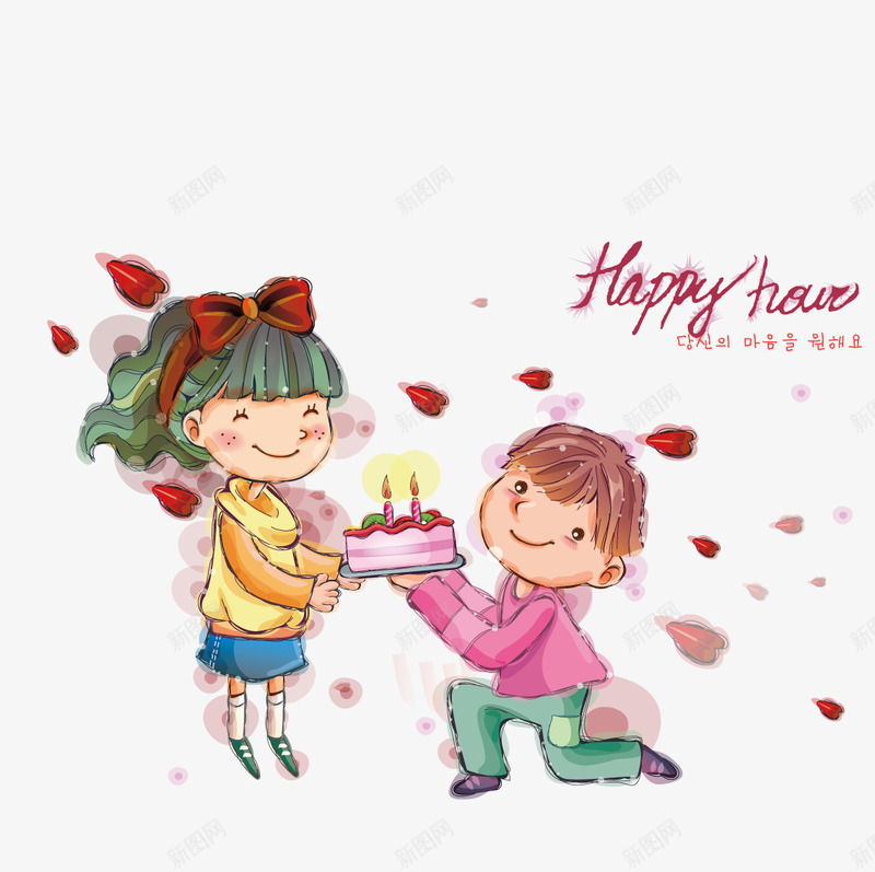 生日蛋糕给女朋友过生日的男子矢量图ai免抠素材_新图网 https://ixintu.com 女朋友 生日 生日蛋糕 男子 蛋糕 矢量图
