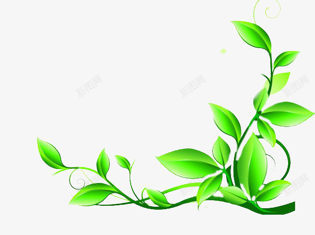 绿叶png免抠素材_新图网 https://ixintu.com 植物 环保 藤曼