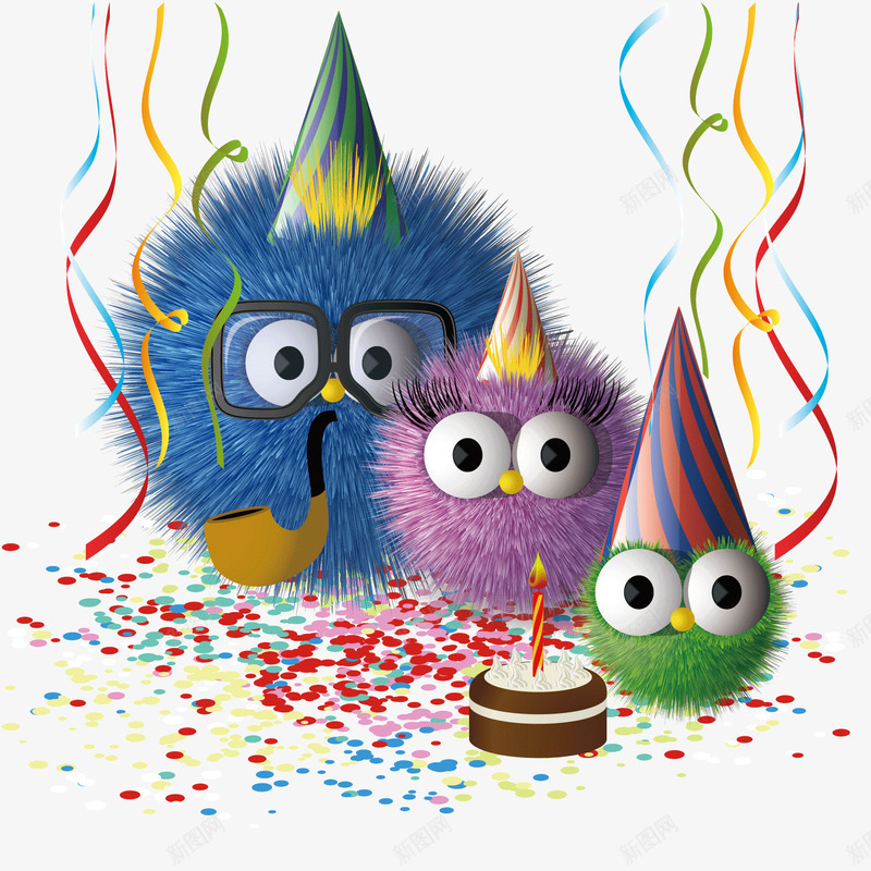 创意生日海报png免抠素材_新图网 https://ixintu.com 刺猬 海报 生日海报 蛋糕
