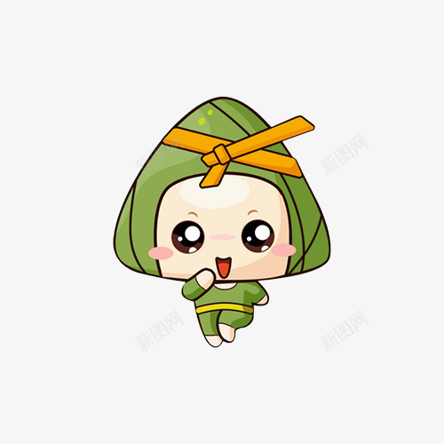 卡通端午小粽子png免抠素材_新图网 https://ixintu.com 卡通 小粽子 甜 端午 食物