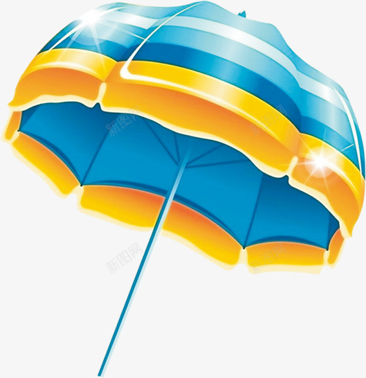 夏日卡通海边遮阳伞png免抠素材_新图网 https://ixintu.com 卡通 夏日 海边 遮阳伞