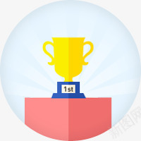 奖杯金杯白色图标png_新图网 https://ixintu.com 奖杯 白色 金杯