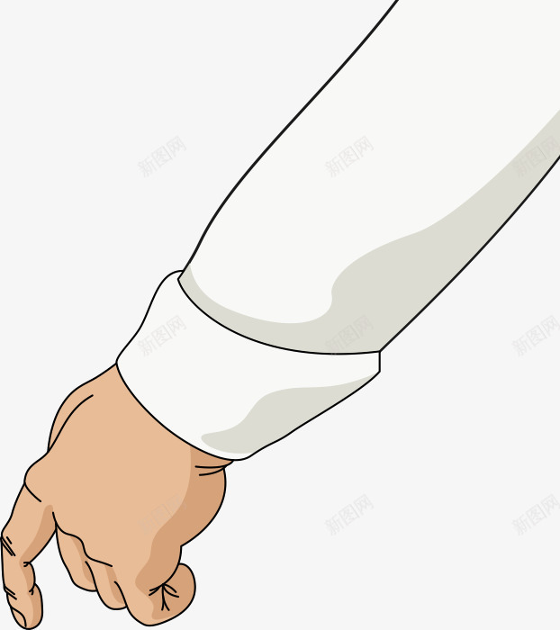 卡通手势png免抠素材_新图网 https://ixintu.com 手 手势 手指 男人的手