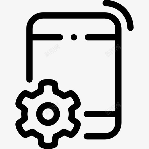smarphone设置图标png_新图网 https://ixintu.com 手机 技术 设置 选项 齿轮