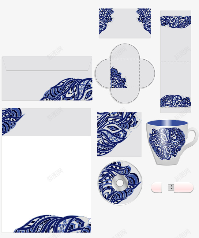 企业VI矢量图ai免抠素材_新图网 https://ixintu.com VIS VI元素 VI系统 企业名片 企业文化 信封 光盘 杯子 矢量图