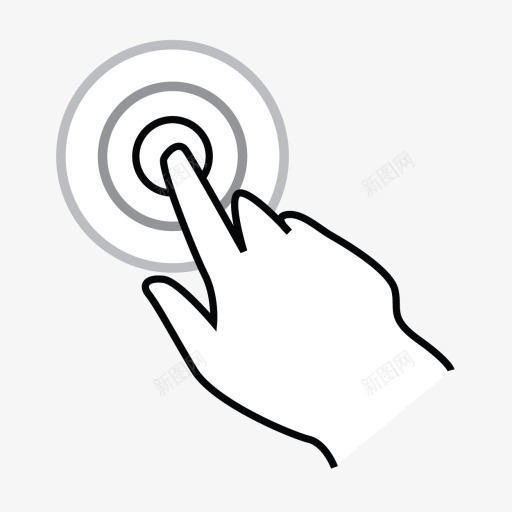 一个手指三倍利用gestureworksicons图标png_新图网 https://ixintu.com finger one tap triple 一个 三倍 利用 手指
