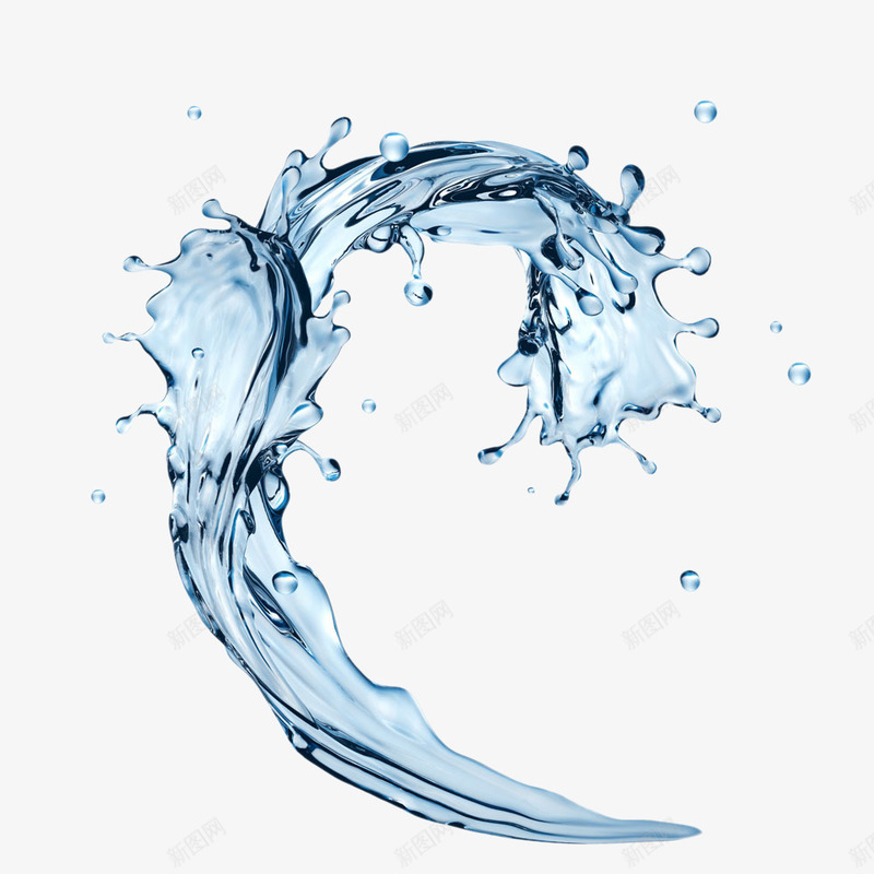 创意动感水花png免抠素材_新图网 https://ixintu.com png图片素材 免费png元素 免费png素材 创意动感水花 圆圈 水波