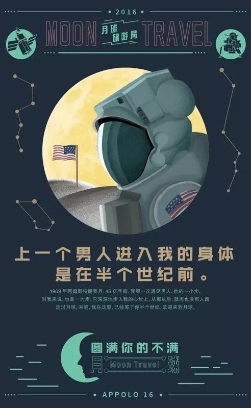 思湃为月球旅游局做的gif海报craboydpco图标