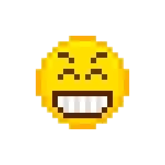 24枚emoji表情像素图标GIF图标卡通人物素材