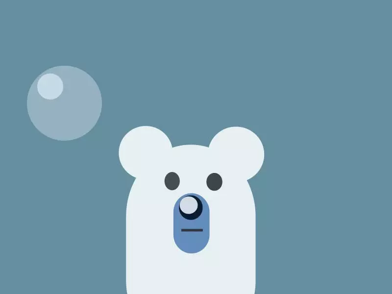咔巴熊泡泡熊动图AE个人AE动画学习作业基地咔咔咔高清图片