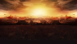 夕阳下建筑夕阳下的古式建筑高清图片