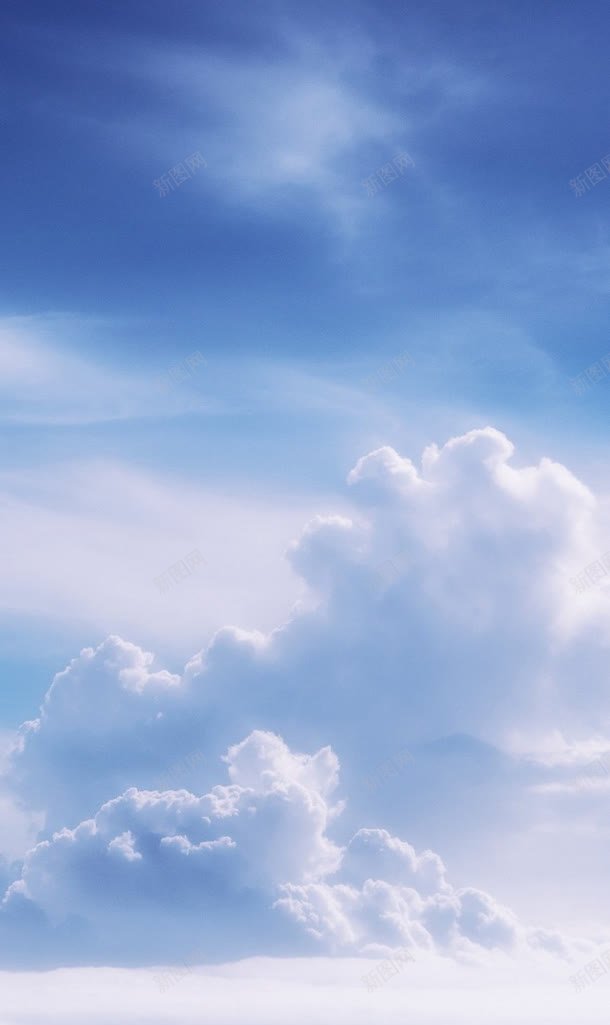 天空云层蓝色天空大海jpg设计背景_新图网 https://ixintu.com 云层 大海 天空 蓝色 蓝蓝天空
