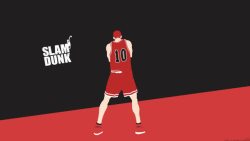 红色卡通动漫篮球运动员海报背景背景