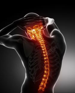 嵴髓损伤男性人体颈椎脊髓健康医院广告高清图片