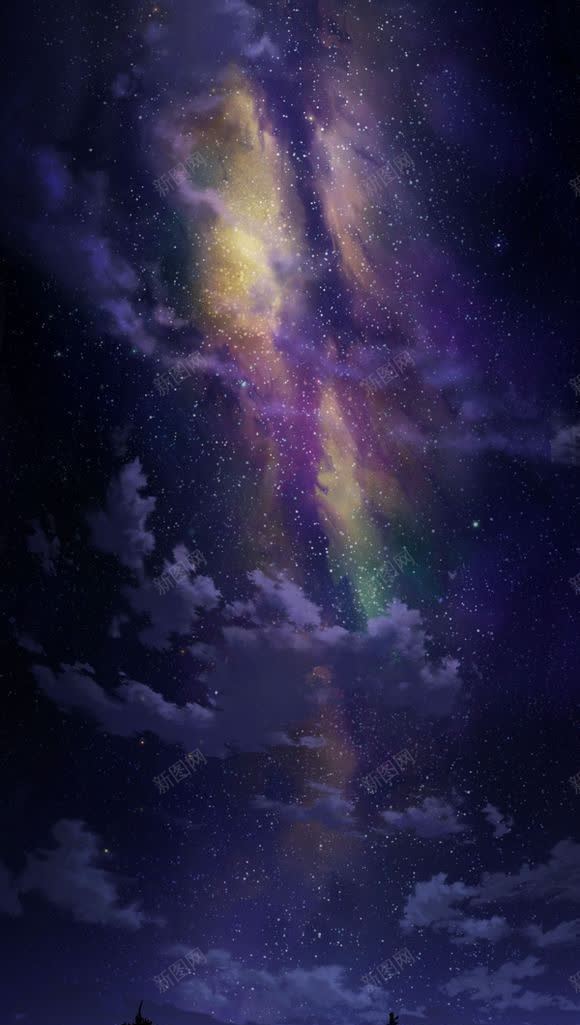 唯美星空夜空银河jpg设计背景_新图网 https://ixintu.com 夜空 星空 银河