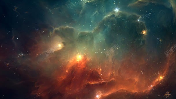 罗盘星座浩瀚缥缈星空星座背景