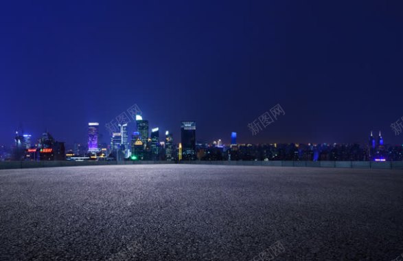 夜晚城市背景地面矢量背景