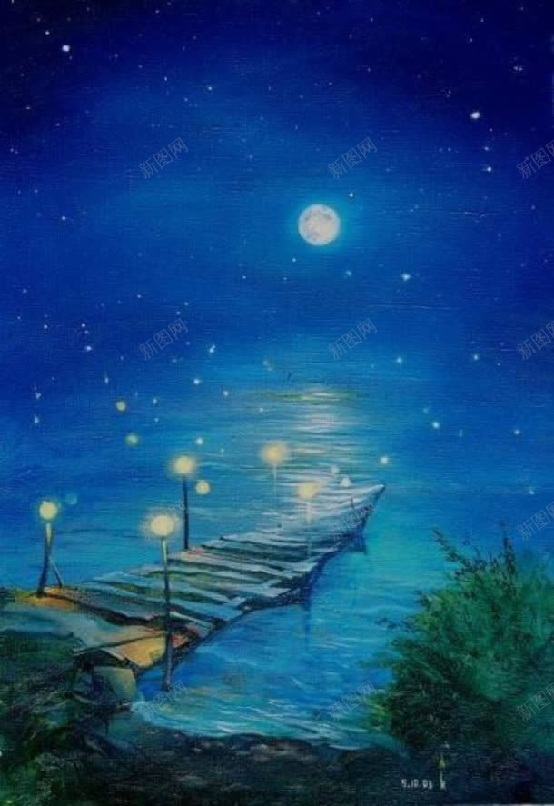 夜空月亮湖面海报背景jpg设计背景_新图网 https://ixintu.com 仰望夜空 夜空 月亮 海报 湖面 背景