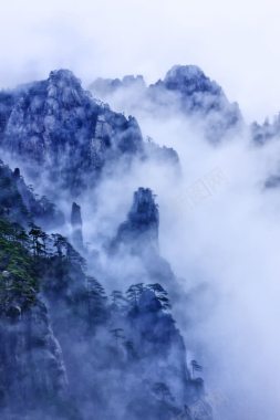 青山悬崖大屏壁纸背景