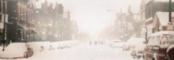 唯美冬季雪景插画冬天雪景背景高清图片