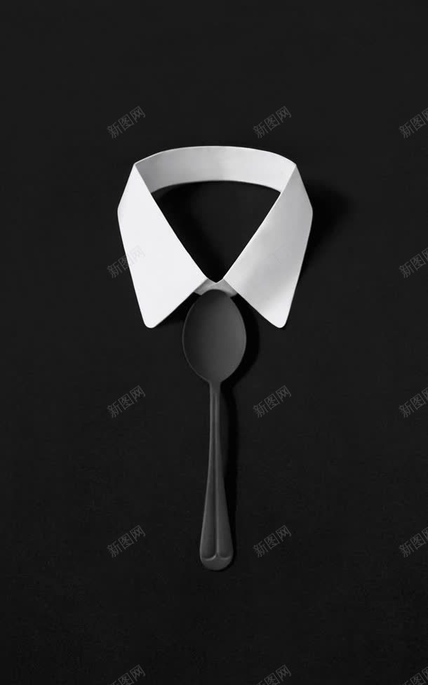 勺子领带抽象黑白西装jpg设计背景_新图网 https://ixintu.com 勺子 抽象 西装 领带 黑白