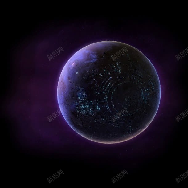 紫色嚼光效星球海报jpg设计背景_新图网 https://ixintu.com 星球 海报 紫色