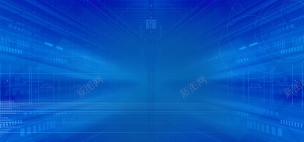 蓝色科技背景bannerjpg设计背景_新图网 https://ixintu.com 数码 科技 线条 蓝色底边 蓝色科技背景