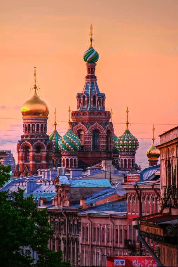 彩色俄罗斯城堡建筑jpg设计背景_新图网 https://ixintu.com 俄罗斯 城堡 建筑 彩色