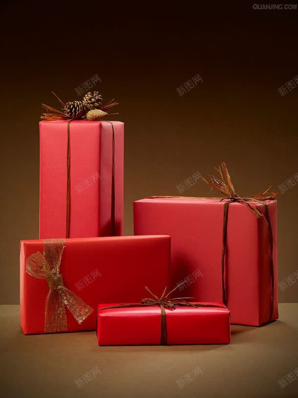 红色的礼物包装背景jpg设计背景_新图网 https://ixintu.com 包装 礼物 素材 红色 背景