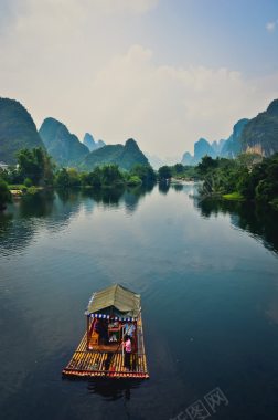 桂林山水甲天下背景背景