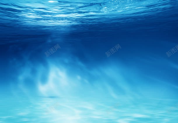 蓝色海底水底大背景jpg设计背景_新图网 https://ixintu.com 水底 海底 背景 蓝色
