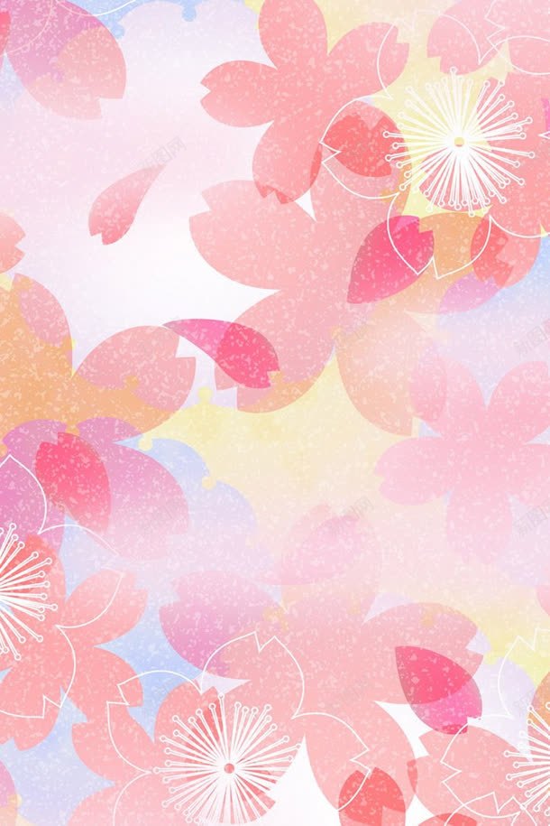 粉色卡通花朵花瓣壁纸jpg设计背景_新图网 https://ixintu.com 卡通 壁纸 粉色 花朵 花瓣
